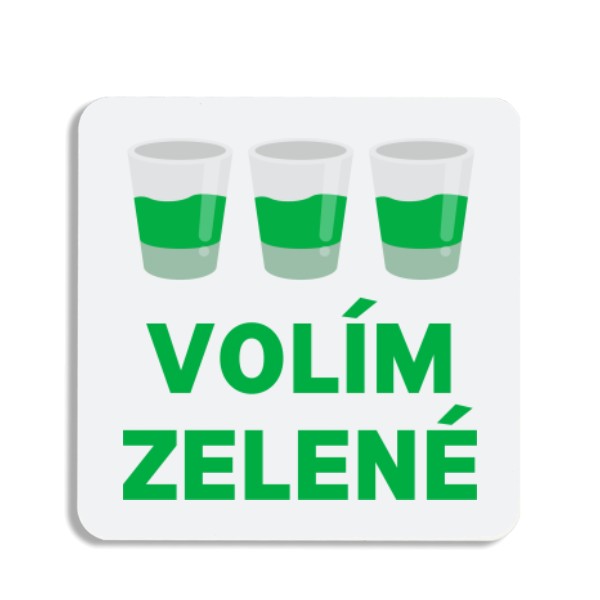 Podtácek "Volím zelené"